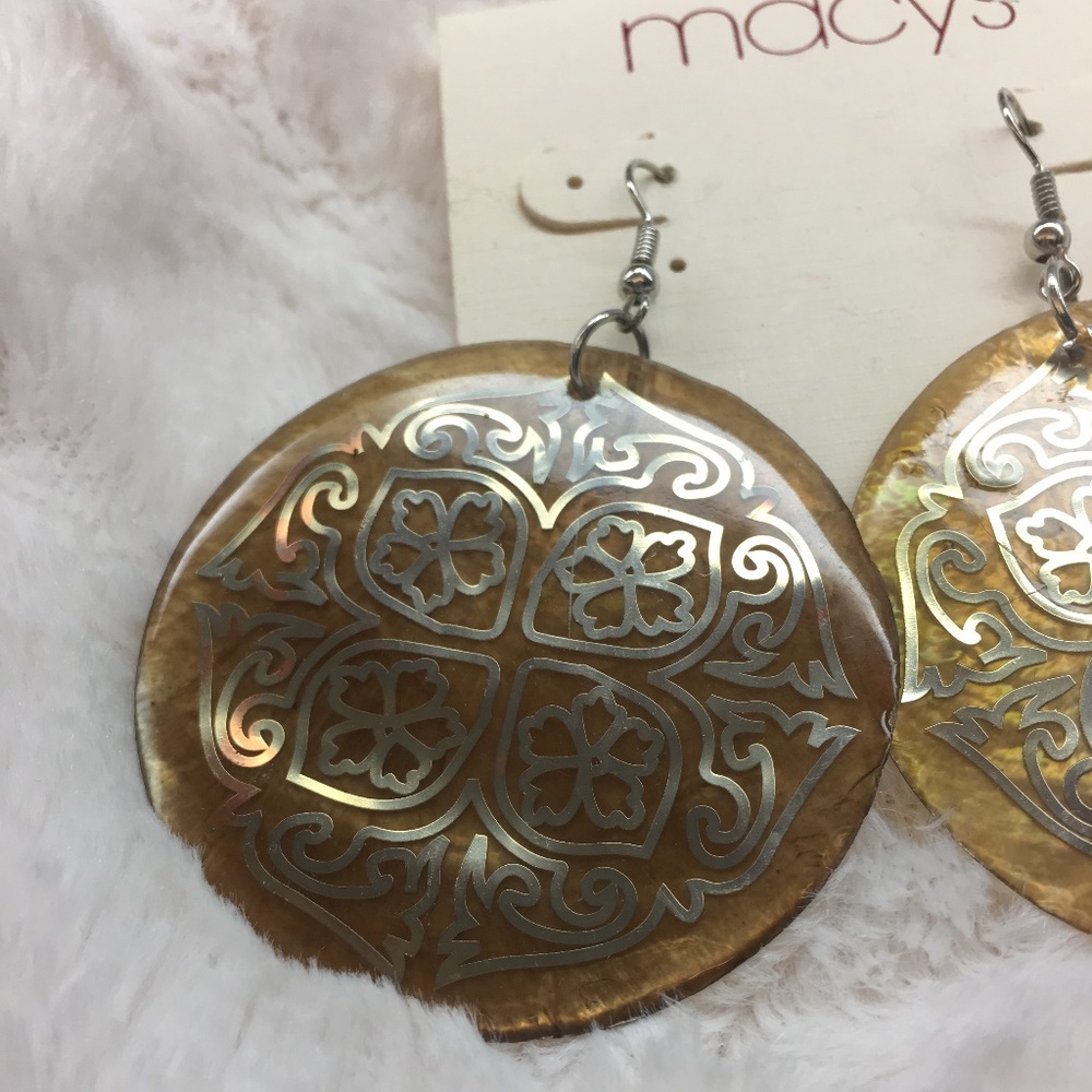 Macy's Disk Earrings